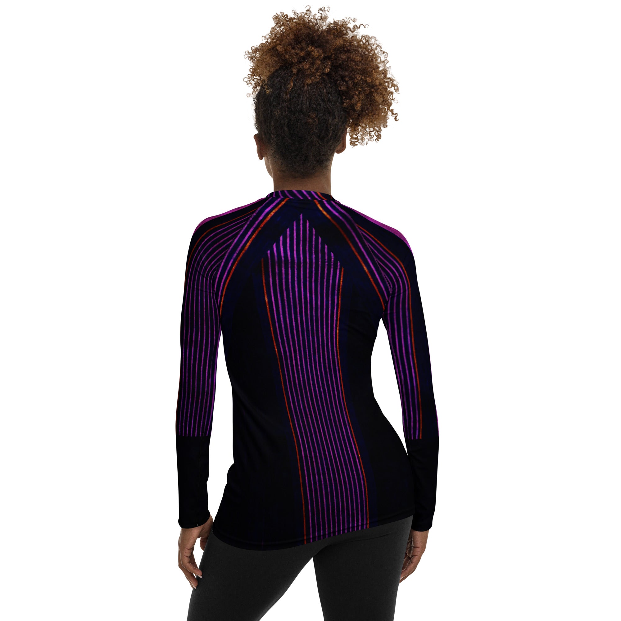 Women's Long-sleeved Gym Top. Dancer or Runner top. Surfer's Rashguard. Cool Streetwear Fashion Top. Peppermint by WickedYo